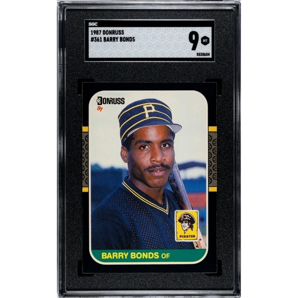 1987 Donruss - Barry Bonds #361 (RC) - SGC 9